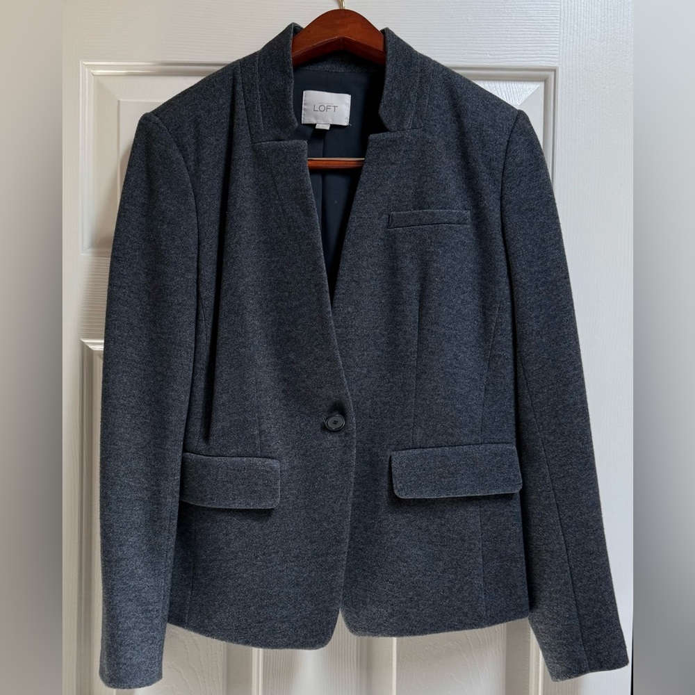 LOFT Women's Gray Blazer